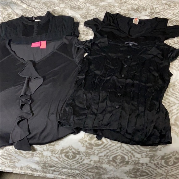 Tops - Size XS Black blouse bundle🖤